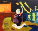 Seeking refuge (2016) oil on canvas, 40.6cm x 50.8cmcm