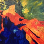 Nebula (2016) oil on canvas, 60cm x 60cm (finished)